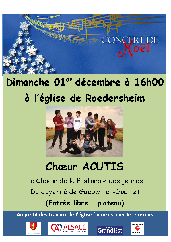 Concert du chœur ACUTIS